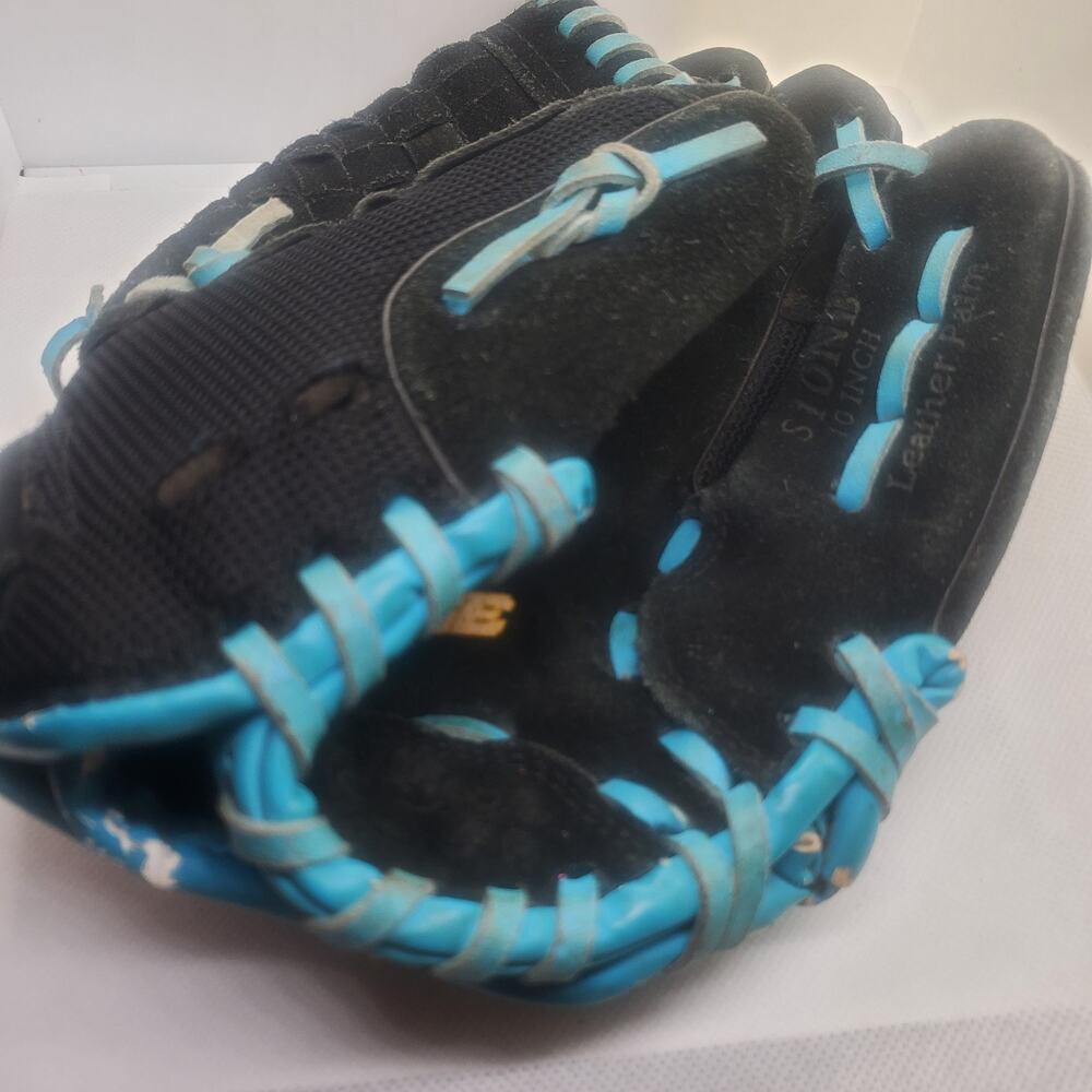 Rawlings S10NB 10 Inch Kids Youth Baseball Glove Mitt Right Hand Throw Black
